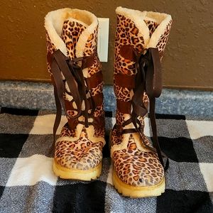 Cheetah winter boots